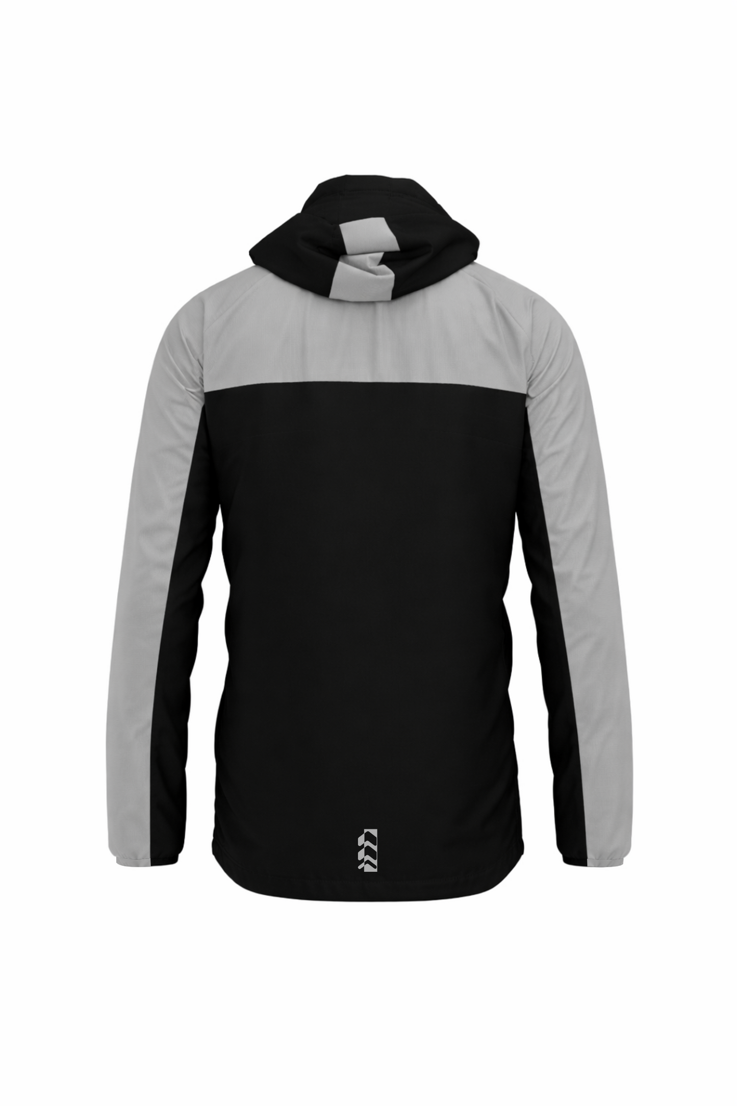 Chaqueta Cortaviento Negro/Gris reflectivo