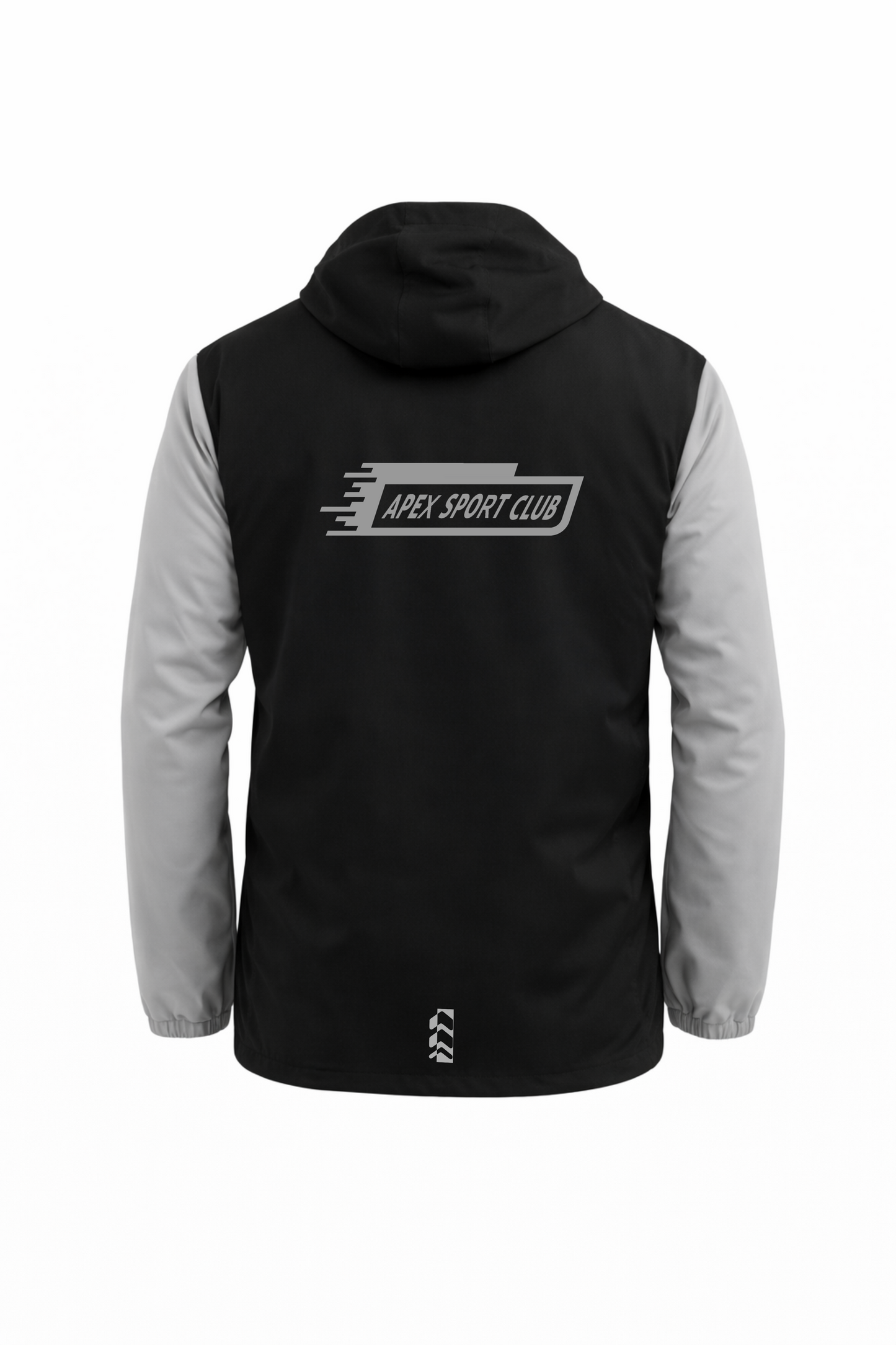 Chaqueta Cortaviento de corte Anorak Gris reflectivo/Negro